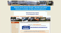 Desktop Screenshot of moskvich.cz